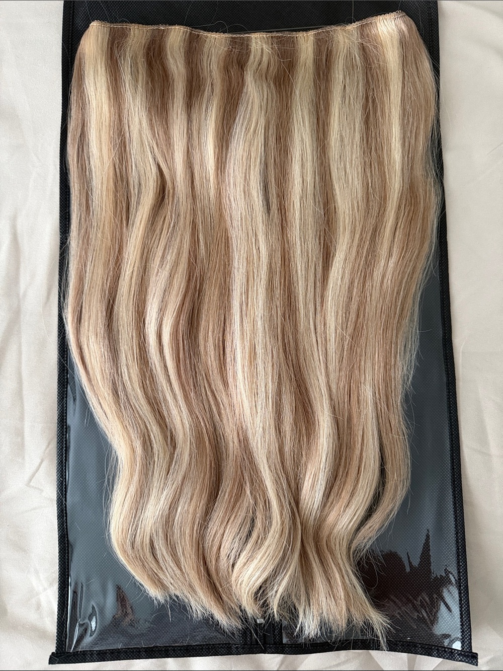 Blonde Clip-In Human Hair Extensions - Natural Light Blonde 17”